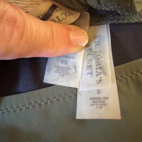 Victoria's Secret Olive Green Triangle Bikini with wood tassels - Picture 5 of 6